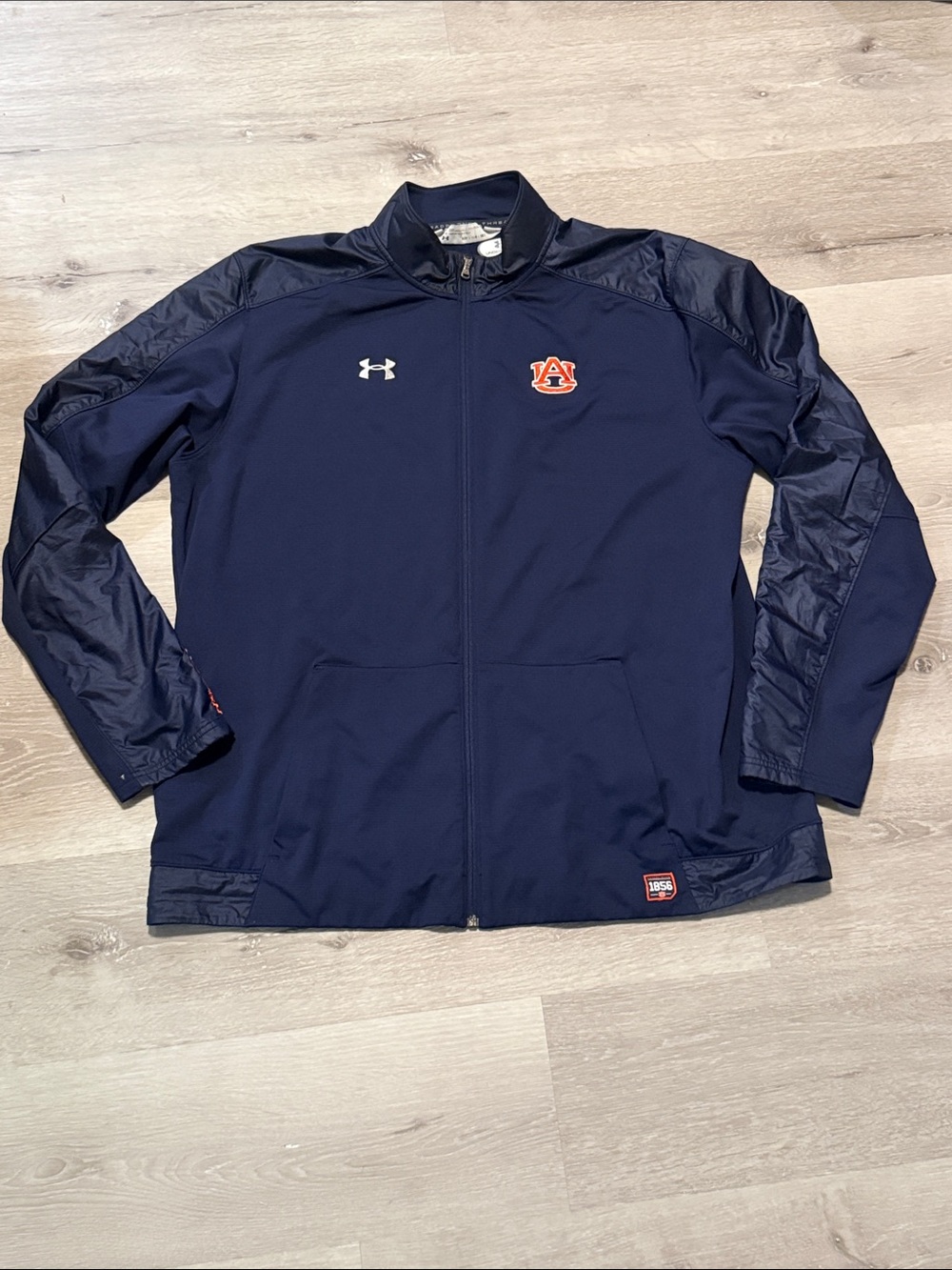 Under Armour Navy Blue Auburn Full-Zip Windbreaker